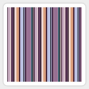 Vertical stripes in harmony of blue and purple color Sticker